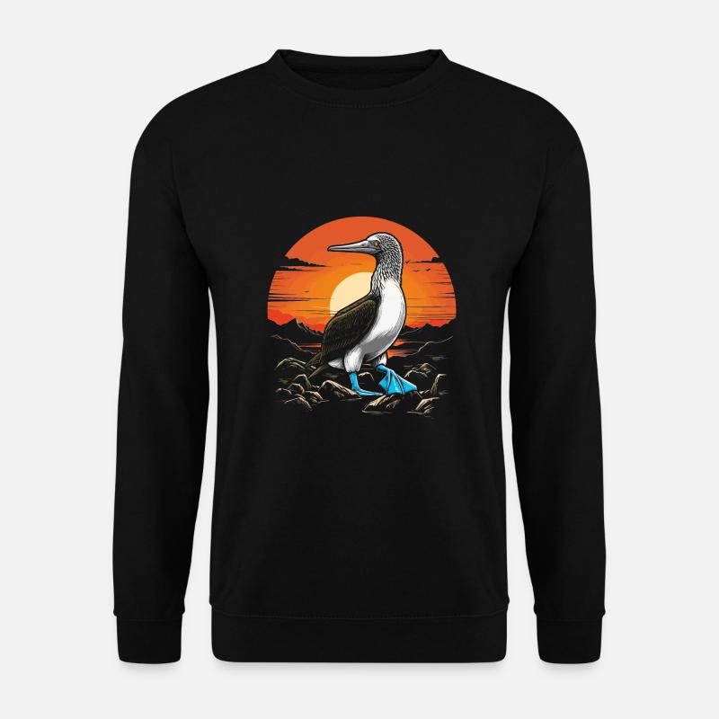 Sonnenaufgang Blaufußtölpel - Unisex Pullover - Schwarz