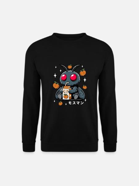 Mothman Pfirsichsaft - Unisex Pullover - Schwarz