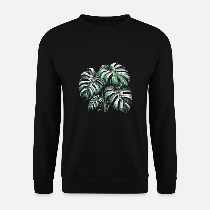 Variegated Monstera - Unisex Pullover - Schwarz