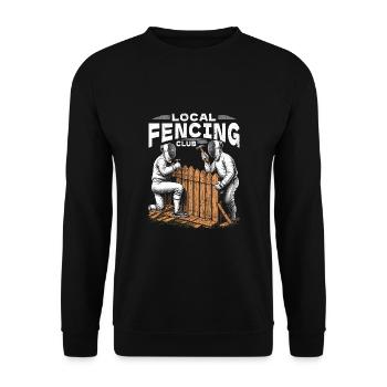 Local Fencing Club - Unisex Sweatshirt - black - Front - Alina (178cm) & Michal (187cm)