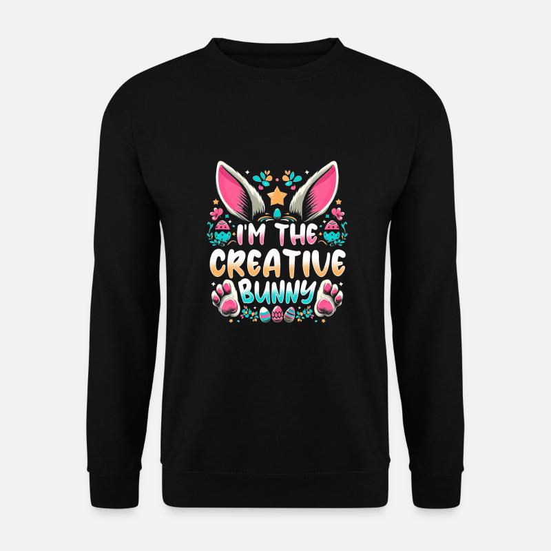 Je suis le lapin créatif - Sweat-shirt Unisexe - noir