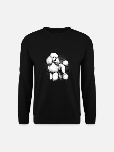 Pudel Hund - Unisex Pullover - Schwarz