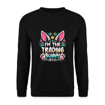 Je suis le lapin commercial - Sweat-shirt Unisexe - noir - Devant - Alina (178cm) & Michal (187cm)