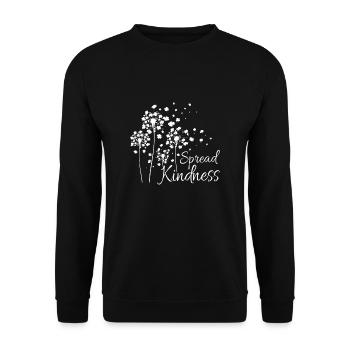 Répandre la gentillesse - Sweat-shirt Unisexe - noir - Devant - Alina (178cm) & Michal (187cm)