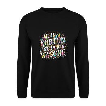 My costume is in the wash - Unisex Sweatshirt - black - Front - Alina (178cm) & Michal (187cm)