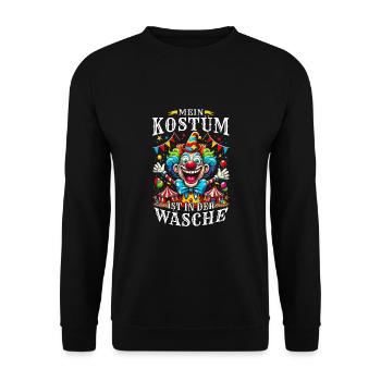 My costume is in the wash - Unisex Sweatshirt - black - Front - Alina (178cm) & Michal (187cm)