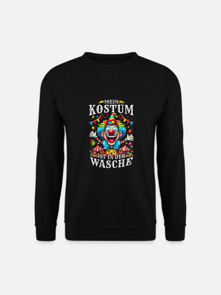 Mein Kostüm ist in der Wäsche - Unisex Pullover - Schwarz