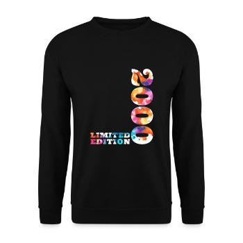 Colorful Birthday Limited Edition 2000 - Unisex Sweatshirt - black - Front - Alina (178cm) & Michal (187cm)