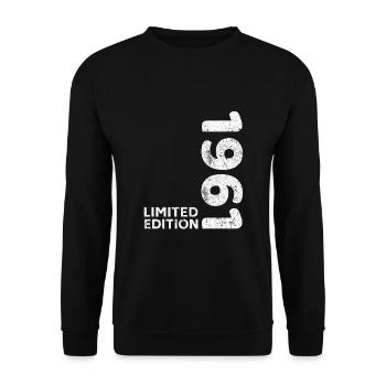 Anniversaire 1961 Edition limitée Vintage 1961 - Sweat-shirt Unisexe - noir - Devant - Alina (178cm) & Michal (187cm)