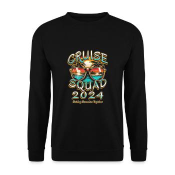 Cruise Squad 2024 : Créer des souvenirs ensemble - Sweat-shirt Unisexe - noir - Devant - Alina (178cm) & Michal (187cm)