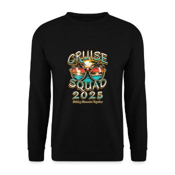 Cruise Squad 2025 : créer des souvenirs ensemble - Sweat-shirt Unisexe - noir - Devant - Alina (178cm) & Michal (187cm)