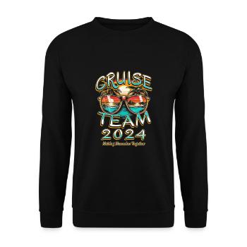 L’équipe de croisière 2024 crée des souvenirs ensemble - Sweat-shirt Unisexe - noir - Devant - Alina (178cm) & Michal (187cm)