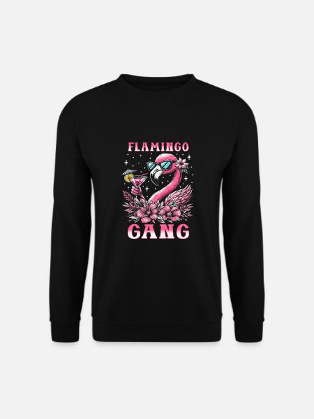 Flamingo Gang - Unisex Sweatshirt - black