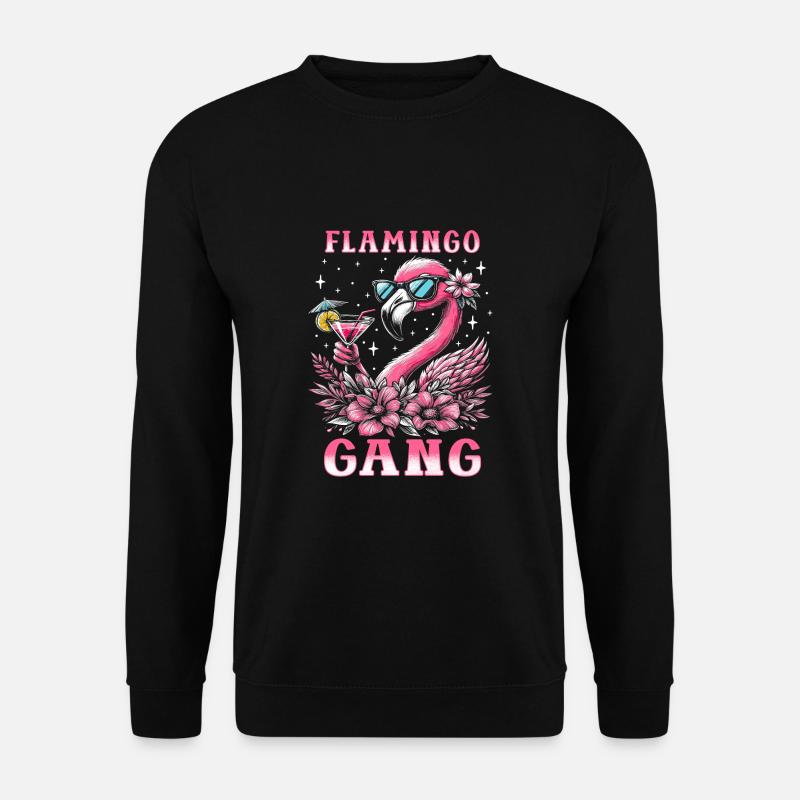 Flamingo Gang - Unisex Sweatshirt - black