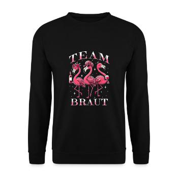 Mariée d’équipe - Sweat-shirt Unisexe - noir - Devant - Alina (178cm) & Michal (187cm)