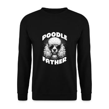 Père caniche - Sweat-shirt Unisexe - noir - Devant - Alina (178cm) & Michal (187cm)