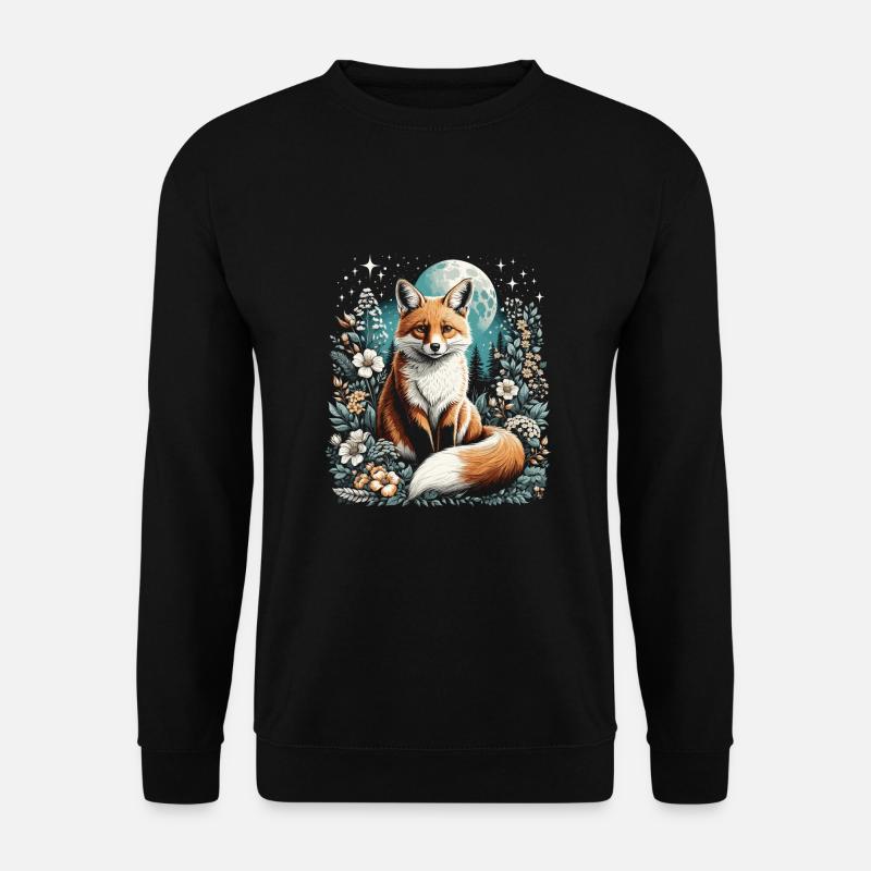 Cottagecore Esthétique Fox - Sweat-shirt Unisexe - noir