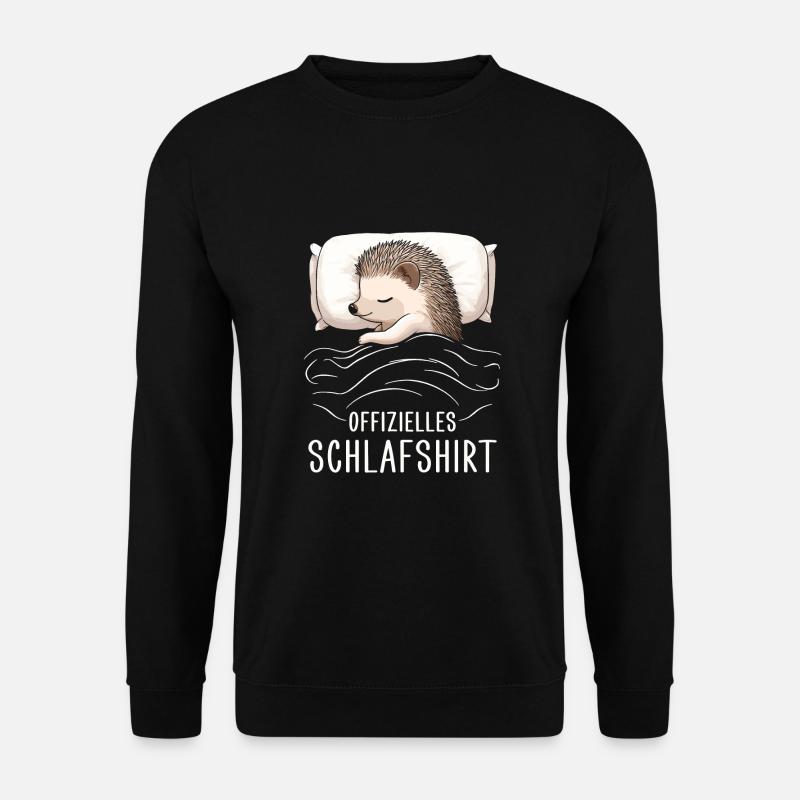 Offizielles Schlafshirt Igel - Unisex Pullover - Schwarz