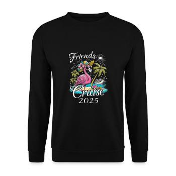 Friends Cruise 2025 - Unisex Pullover - Schwarz - Vorne - Alina (178cm) & Michal (187cm)