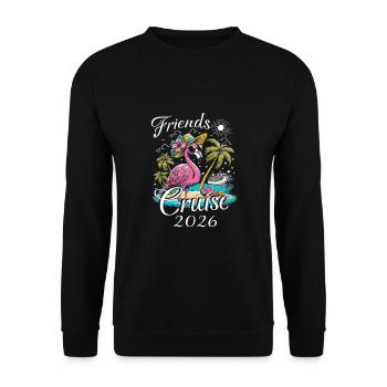 Friends Cruise 2026 - Unisex Sweatshirt - black - Front - Alina (178cm) & Michal (187cm)