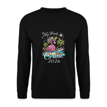 My First Cruise 2026 - Unisex Pullover - Schwarz - Vorne - Alina (178cm) & Michal (187cm)