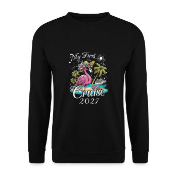 My First Cruise 2027 - Unisex Pullover - Schwarz - Vorne - Alina (178cm) & Michal (187cm)