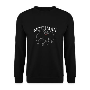 Mothman - Unisex Sweatshirt - black - Front - Alina (178cm) & Michal (187cm)