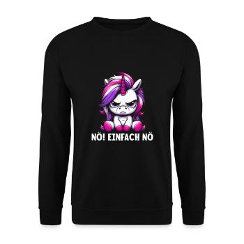 Nope, just nope - Unisex Sweatshirt - black - Front - Alina (178cm) & Michal (187cm)