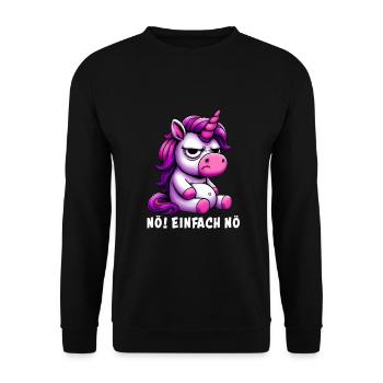 Nope, just Nope - Unisex Sweatshirt - black - Front - Alina (178cm) & Michal (187cm)