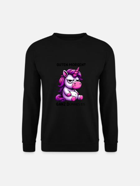 Guten Morgen Ganz Dünnes Eis - Unisex Pullover - Schwarz