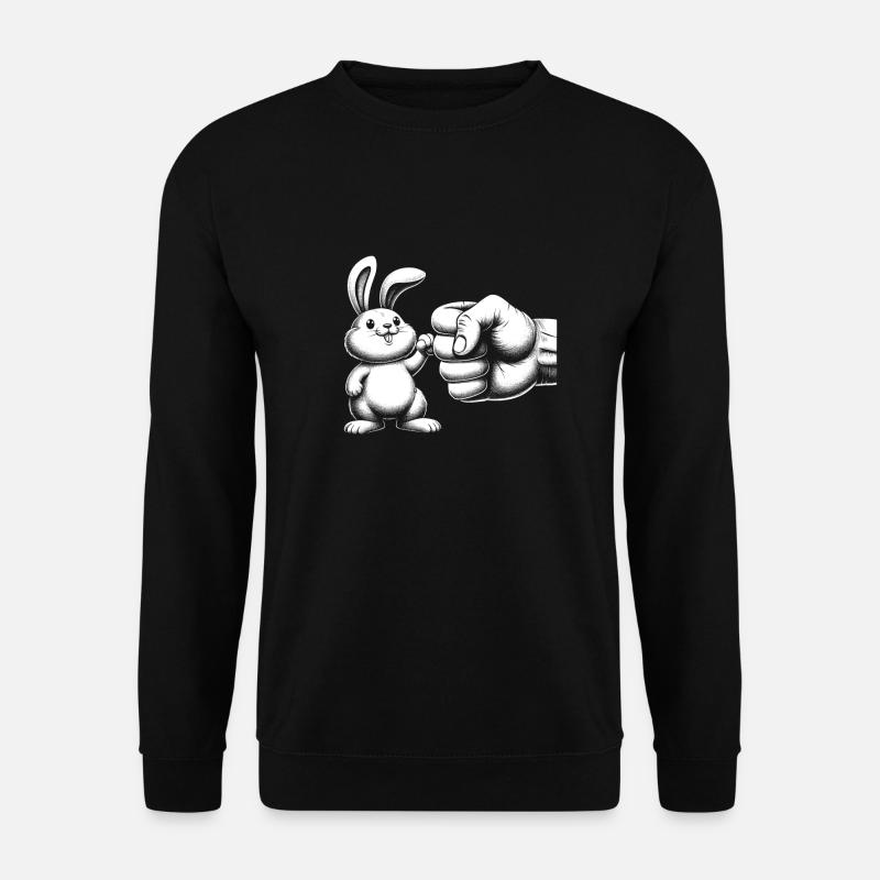 Meilleurs amis lapin poing - Sweat-shirt Unisexe - noir