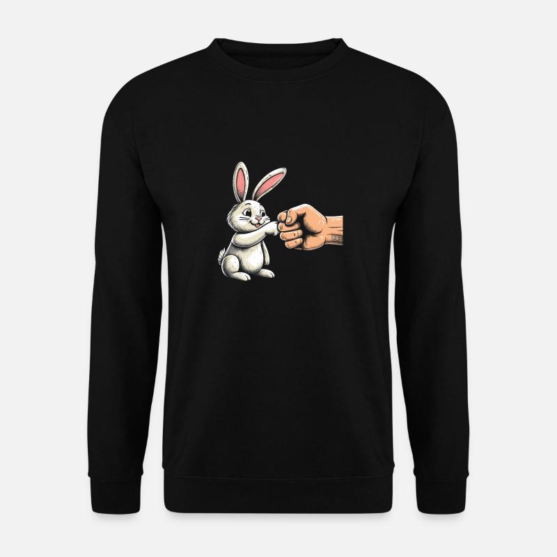 Cool Bunny Fist - Unisex Pullover - Schwarz