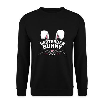 Bartender Bunny - Unisex Sweatshirt - black - Front - Alina (178cm) & Michal (187cm)