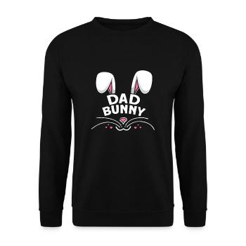 Dad Bunny - Unisex Sweatshirt - black - Front - Alina (178cm) & Michal (187cm)