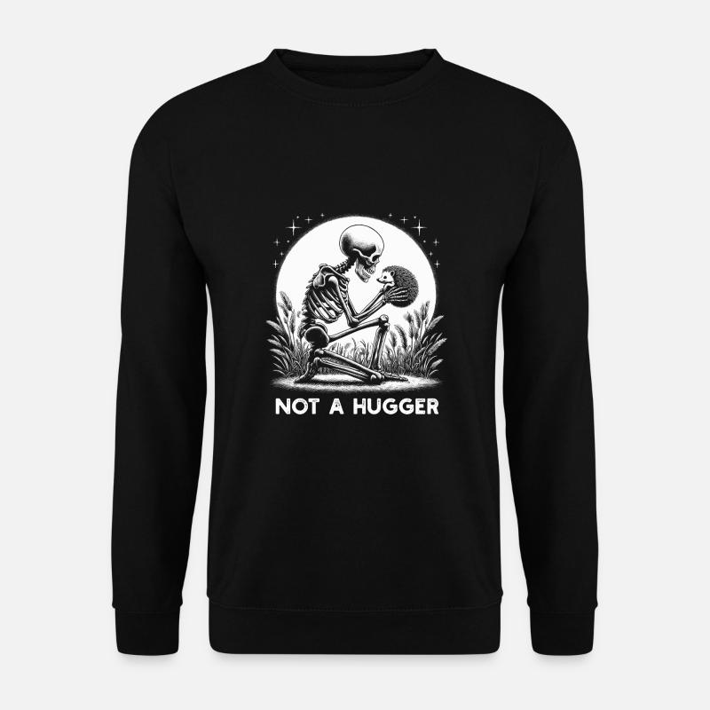 Not A Hugger - Unisex Sweatshirt - black