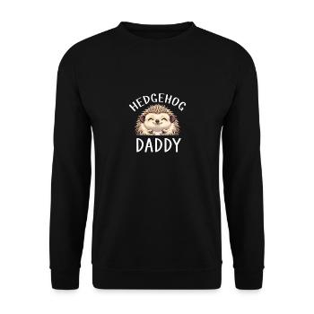 Papa hérisson - Sweat-shirt Unisexe - noir - Devant - Alina (178cm) & Michal (187cm)