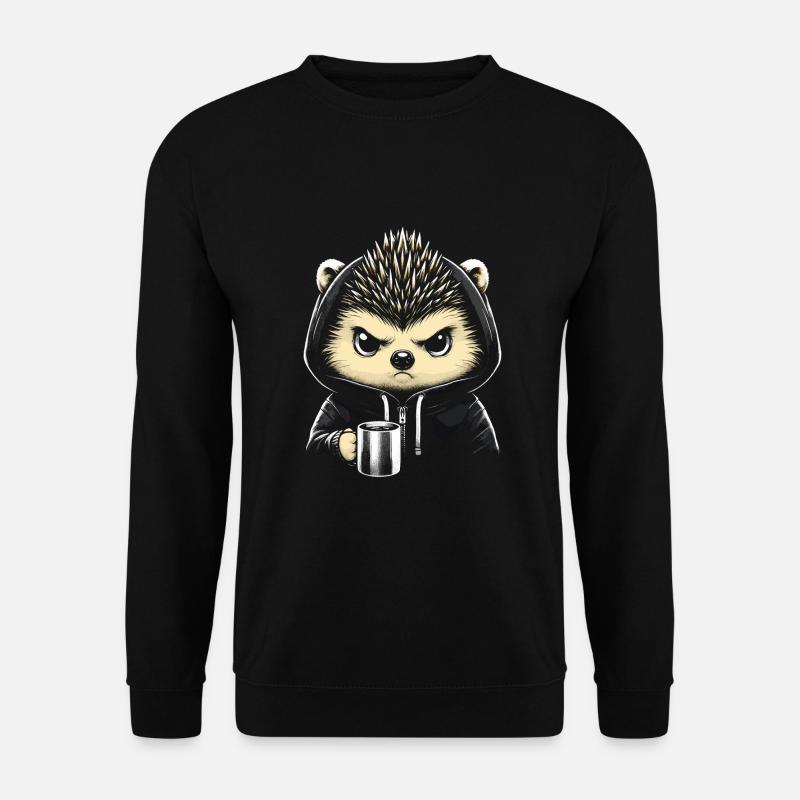 Hedgehog with Iro - Unisex Sweatshirt - black
