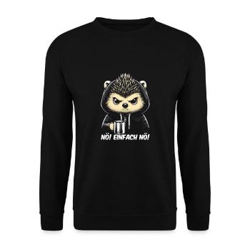 Nope just nope - Unisex Sweatshirt - black - Front - Alina (178cm) & Michal (187cm)