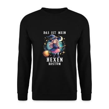 This Is My Witch Costume - Unisex Sweatshirt - black - Front - Alina (178cm) & Michal (187cm)