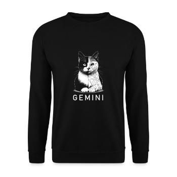 Gémeaux - Sweat-shirt Unisexe - noir - Devant - Alina (178cm) & Michal (187cm)