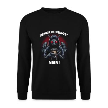 Avant que vous ne demandiez : Non ! - Sweat-shirt Unisexe - noir - Devant - Alina (178cm) & Michal (187cm)