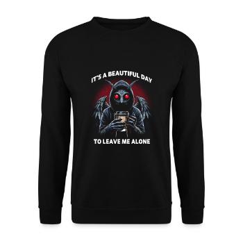 C’est une belle journée pour me laisser tranquille - Sweat-shirt Unisexe - noir - Devant - Alina (178cm) & Michal (187cm)