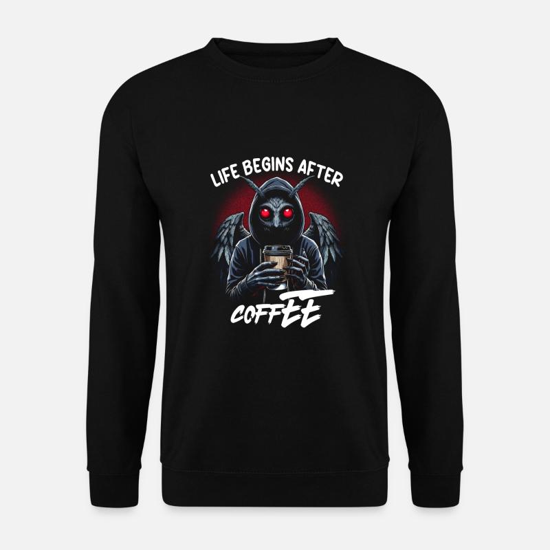 Life Begins After Coffee - Unisex Sweatshirt - black