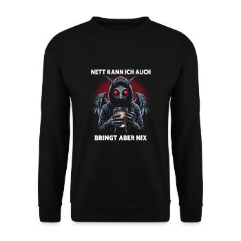 Sympa je peux aussi apporter mais rien n’apporte - Sweat-shirt Unisexe - noir - Devant - Alina (178cm) & Michal (187cm)