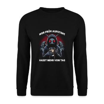 Si vous vous levez tôt, vous détestez plus de la journée - Sweat-shirt Unisexe - noir - Devant - Alina (178cm) & Michal (187cm)