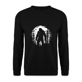 Vintage Bigfoot - Unisex Sweatshirt - black - Front - Alina (178cm) & Michal (187cm)