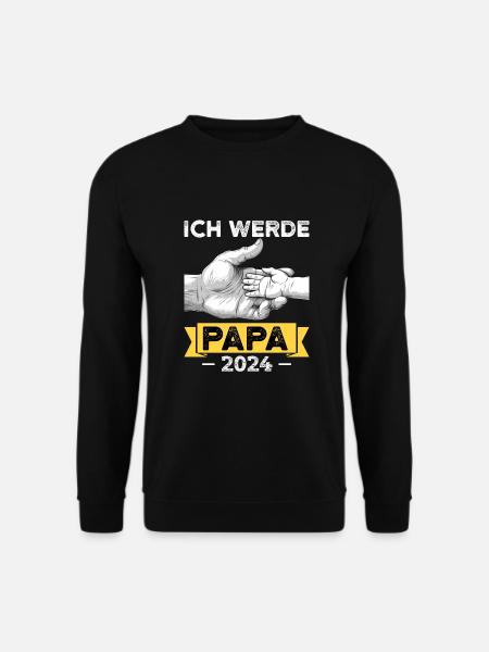 Ich werde Papa 2024 - Unisex Pullover - Schwarz