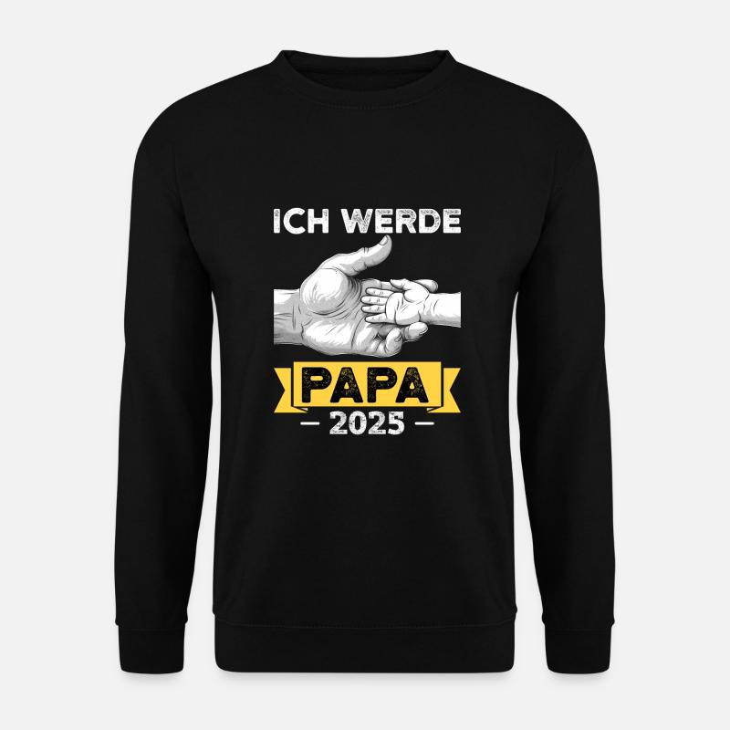 Ich werde Papa 2025 - Unisex Pullover - Schwarz