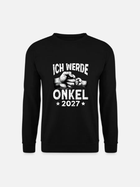 Ich werde Onkel 2027 - Unisex Pullover - Schwarz