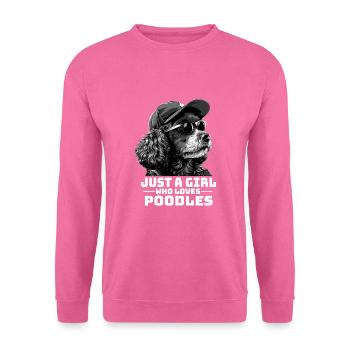 Just A Girl Who Loves Poodles - Unisex Pullover - Pink - Vorne